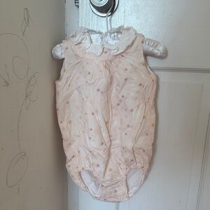 Chloe Pink and Yellow Star Print Kids One Piece